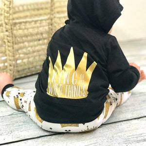 Where the wild things are baby/black jacket/black hoodie/baby hoodie/wild thing jacket/Meets safety standards