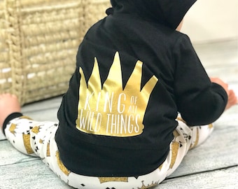 Where the wild things are baby/black jacket/black hoodie/baby hoodie/wild thing jacket/Meets safety standards