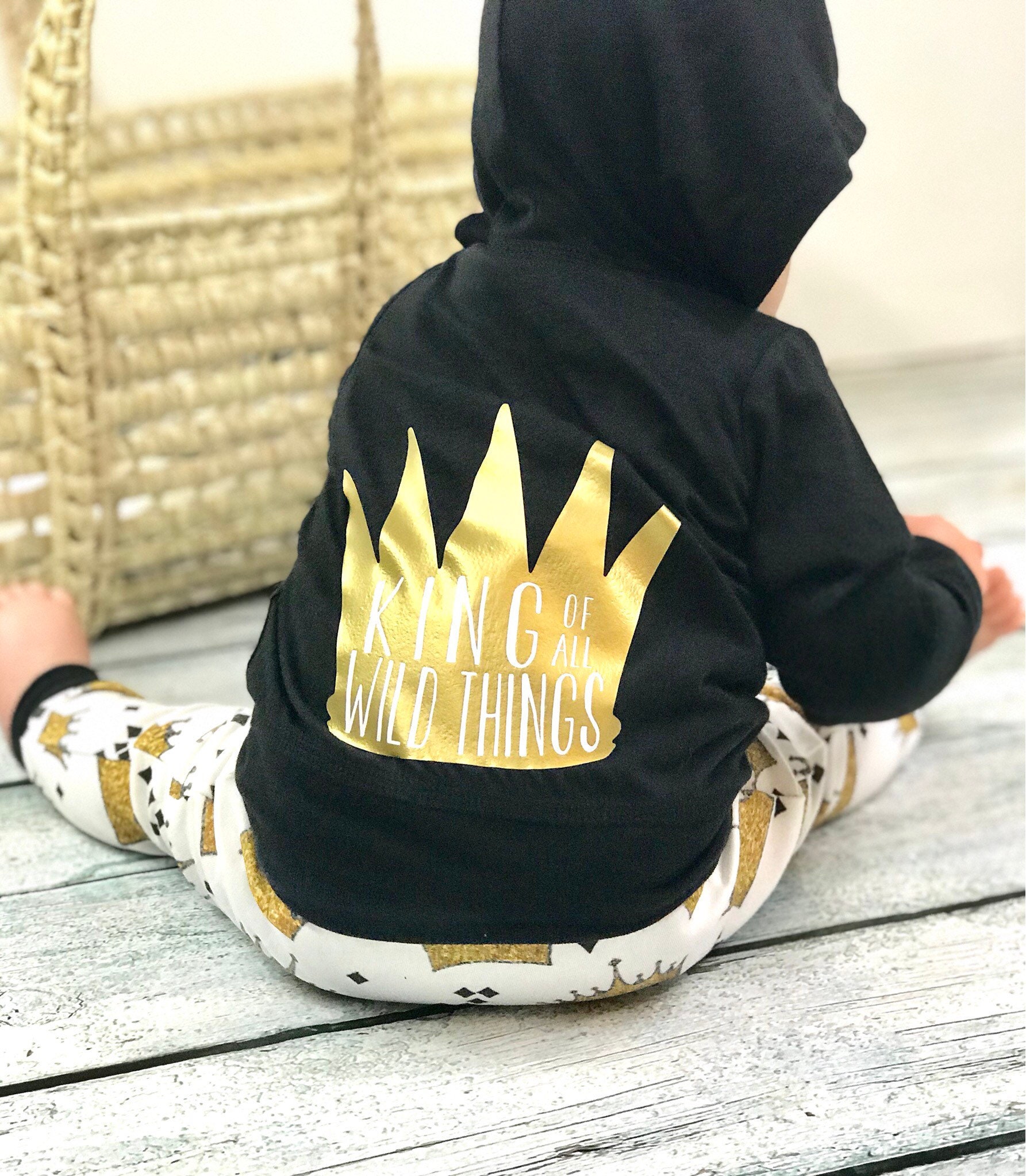 Where the wild things are baby/black jacket/black hoodie/baby hoodie/…
