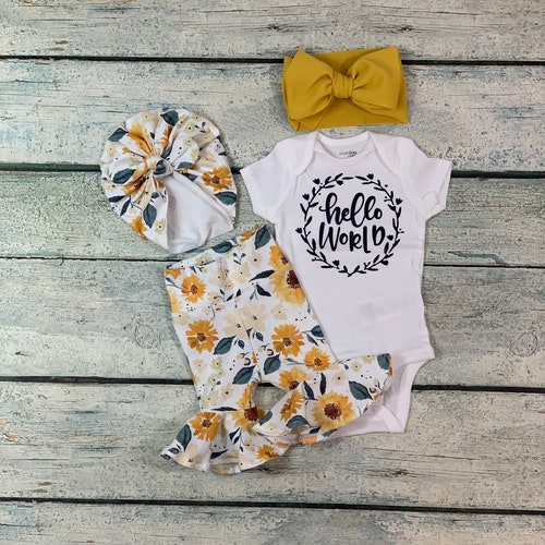 Newborn Baby Girl Coming Home Home Set/baby Girl Etsy