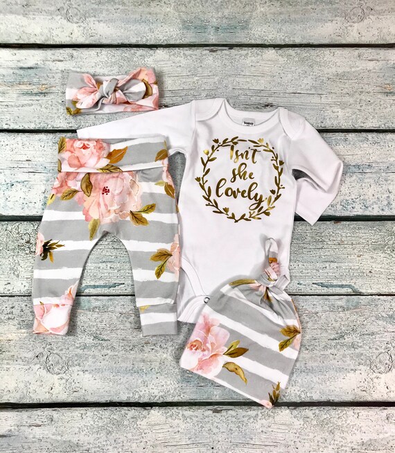 etsy baby girl coming home outfit