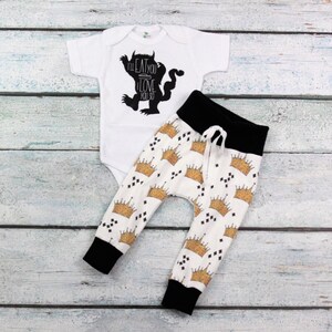 Where The Wild Things Are Baby Boy Boys Leggings Gender Etsy