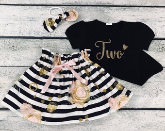Two  birthday outfit/Two year old birthday outfit/2nd birthday cakesmash set/
