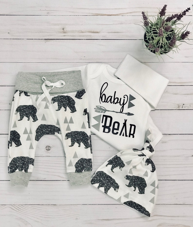 Baby boy coming home outfit/baby bear 