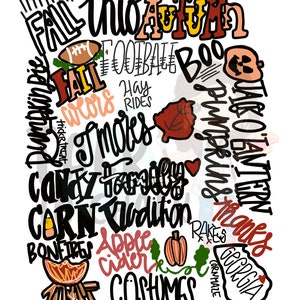 Fall Into Autumn  Sublimation Template