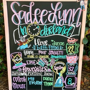 Birthday Chalkboard Sign