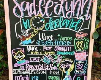 Birthday Chalkboard Sign