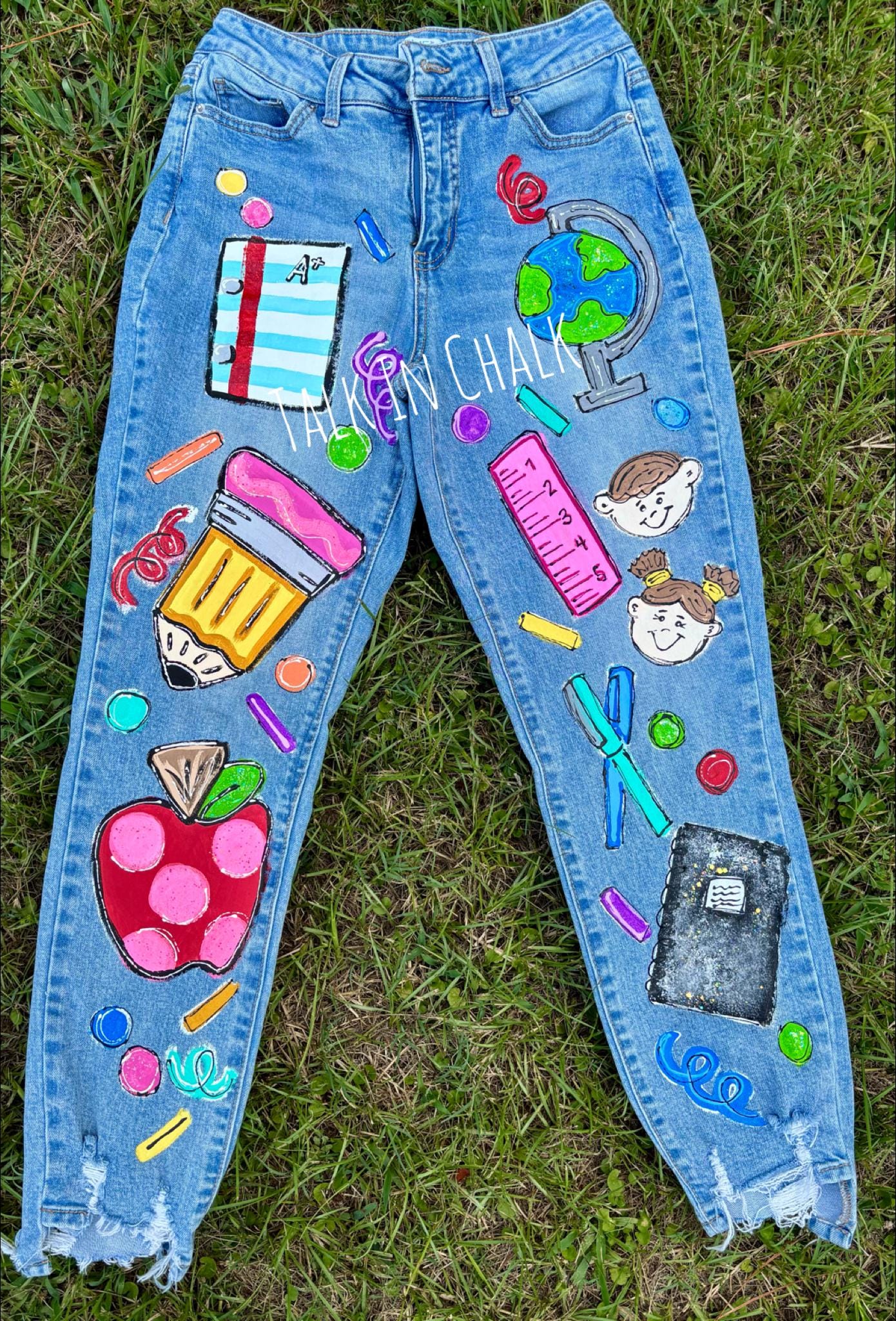 Pinterest Paint Denim Jeans Leg Jeans Painted Jeans Pinterest