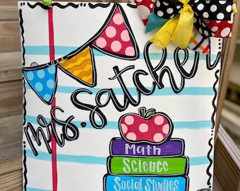 Notebook Paper Teacher Door Hanger