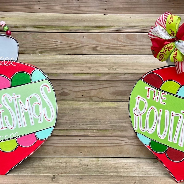 Christmas Ornament Door Hanger