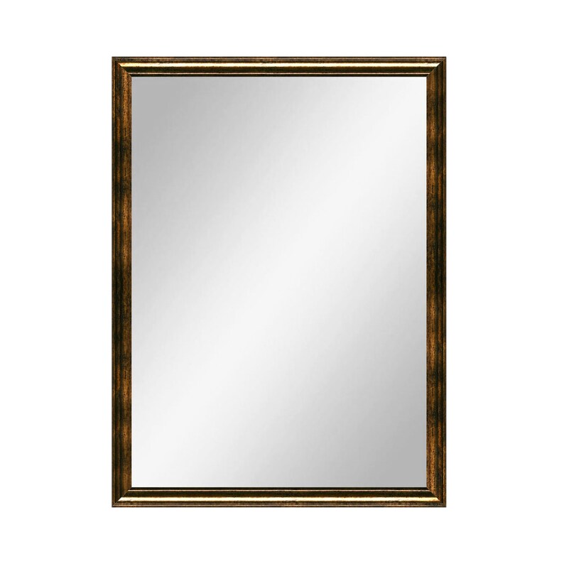 Custom Distressed Rustic Gold Metallic Framed Decorative Etsy