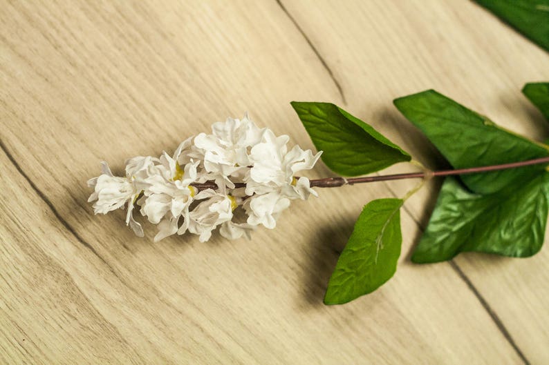 1/3/6/12pcs 18 White & Yellow Lilac Bush w/ 14 stem Etsy