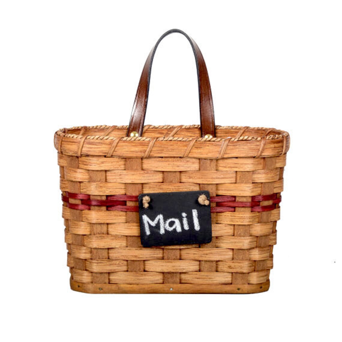 Custom Large Hanging Mail Holder Basket W/ Handle & Etsy