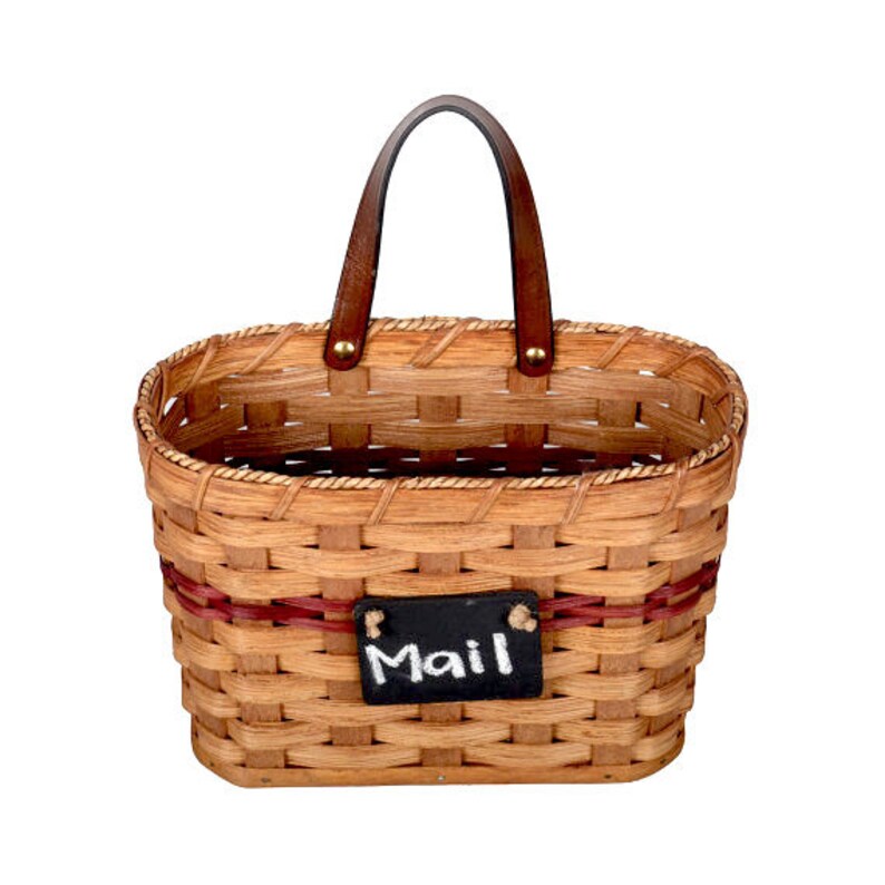 Custom Large Hanging Mail Holder Basket W/ Handle & Etsy