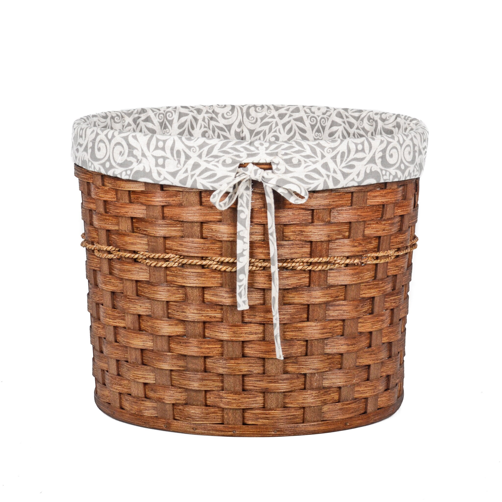 Custom Round Laundry Hamper / Utility Basket w/ Hand Holes Etsy