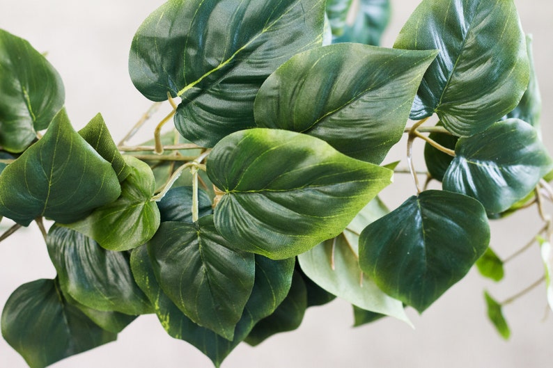 1236 pcs 35 Large Philo Green Ivy Bush Artificial Florals Gardening Supplies Faux Wedding Centerpieces 7 base stems Indoor Greenery