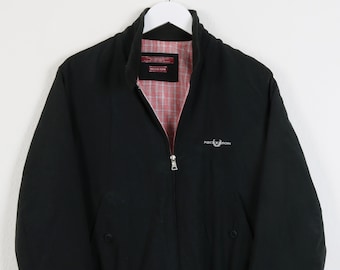 Vintage 90's Black Nickelson Harrington Jacket | XS