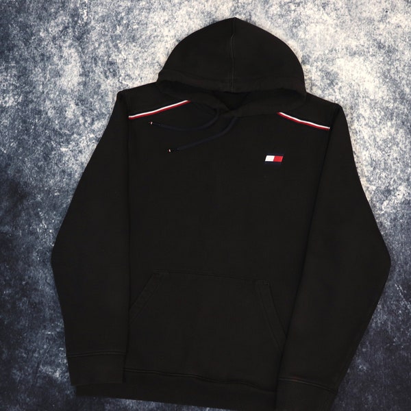 Vintage Black Tommy Hilfiger Hoodie | Small