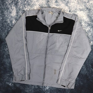 Black grey and white nike windbreaker online