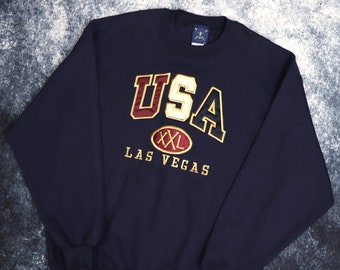 Vintage 90's Navy Las Vegas USA Sweatshirt | Large