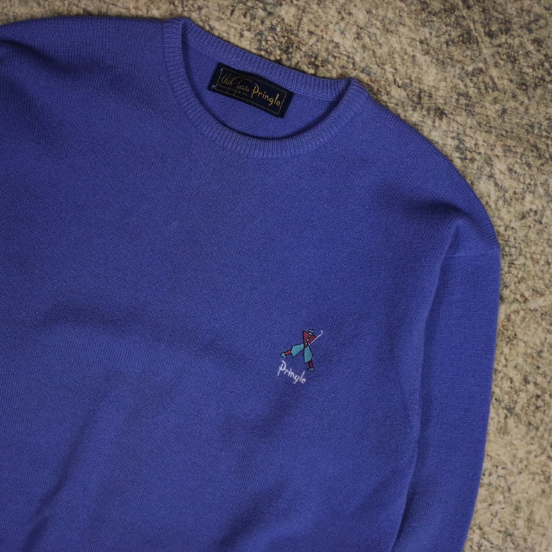 Vintage 90's Purple Pringle Of Scotland Nick Faldo Jumper | Etsy