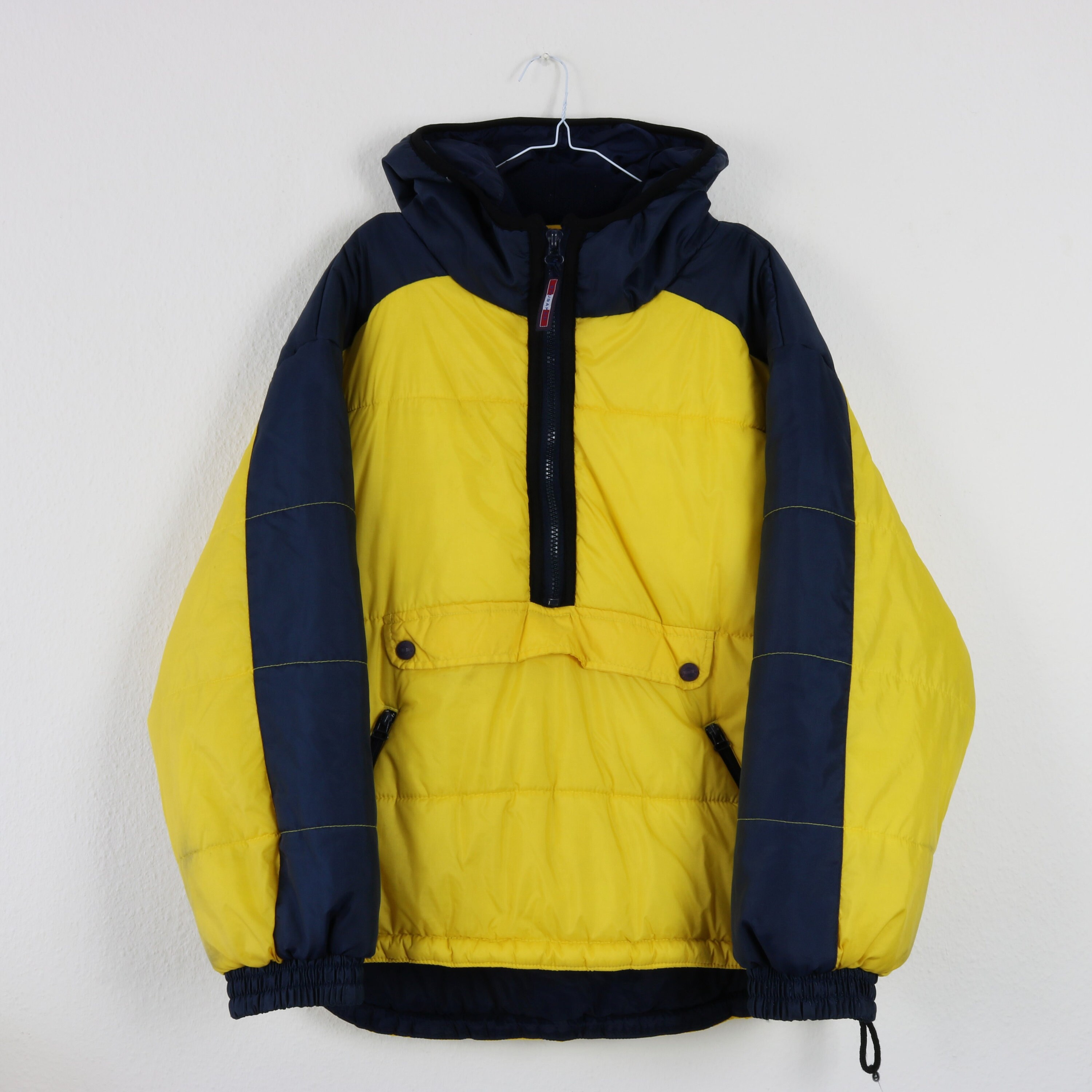 half zip puffer