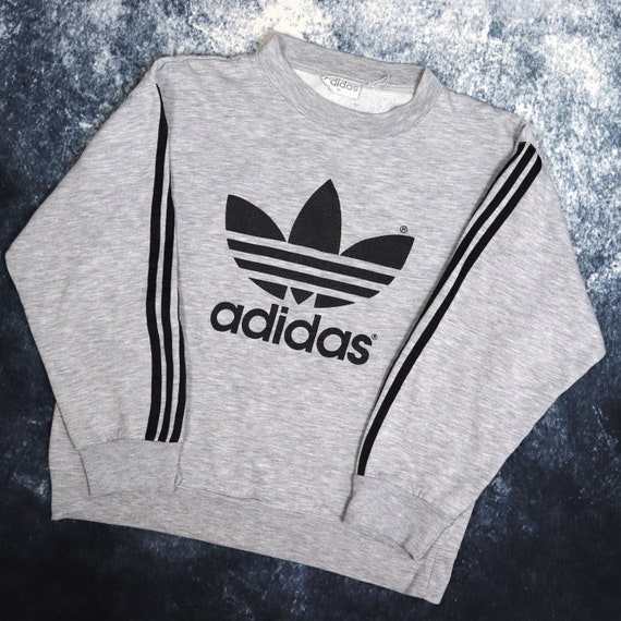 Sudadera Adidas Trefoil Gris Vintage / - Etsy España