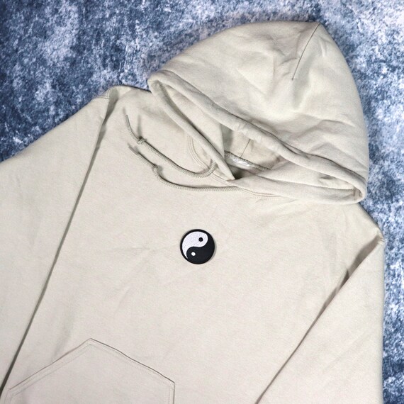 Beige Small Yin Yang Hoodie Etsy