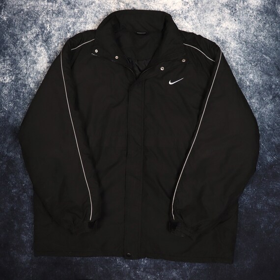 Vintage Black Nike Jacket 4XL - Etsy 