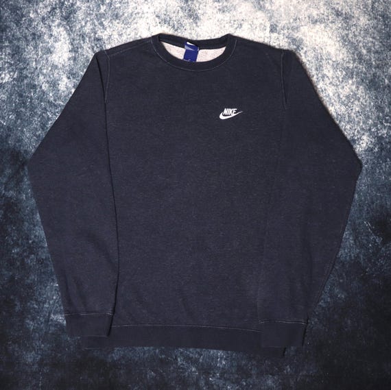 Vintage Navy Nike Sweatshirt Small Etsy