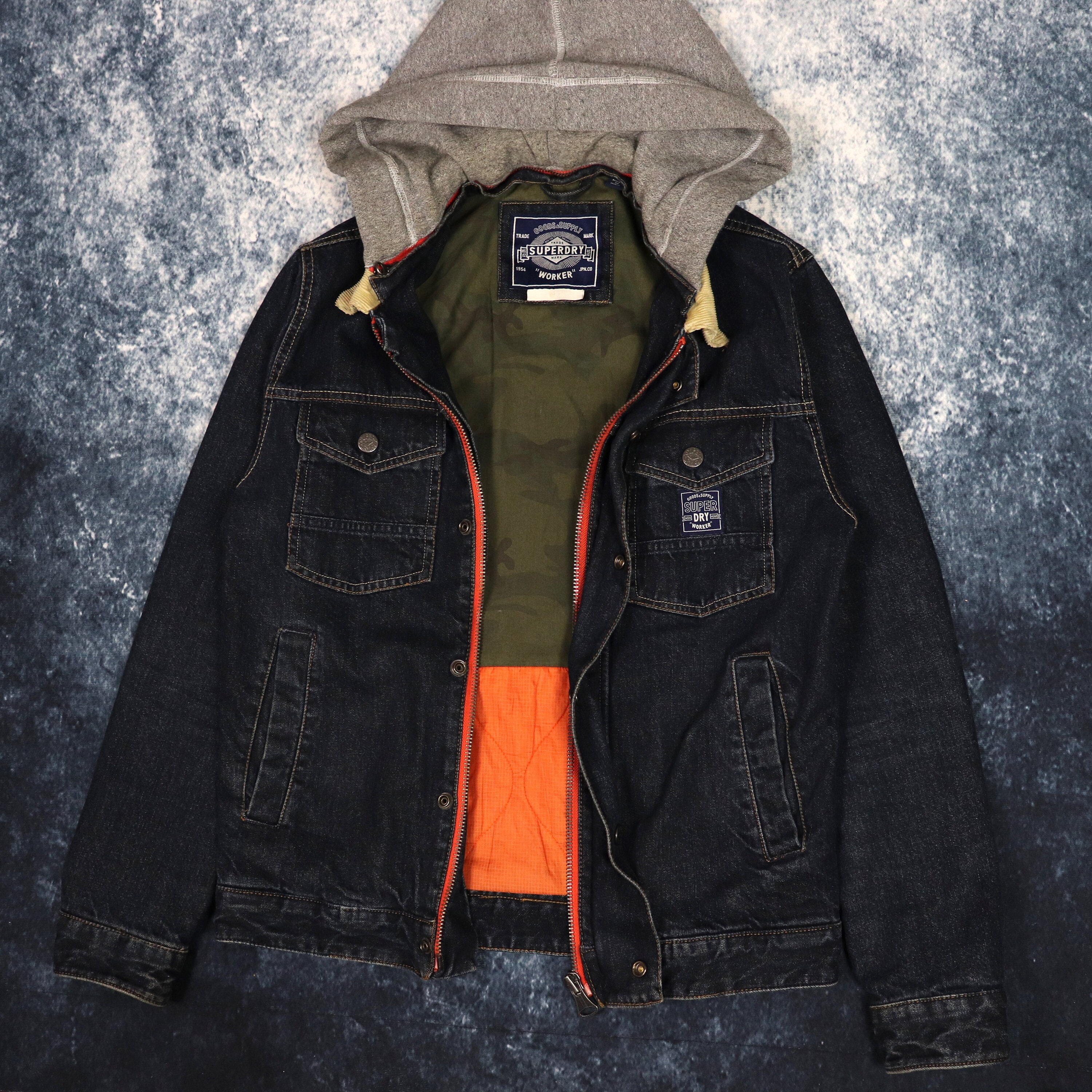  Superdry Chaqueta de bombardero de vuelo militar para hombre,  estilo bombardero clásico, Negro - : Ropa, Zapatos y Joyería