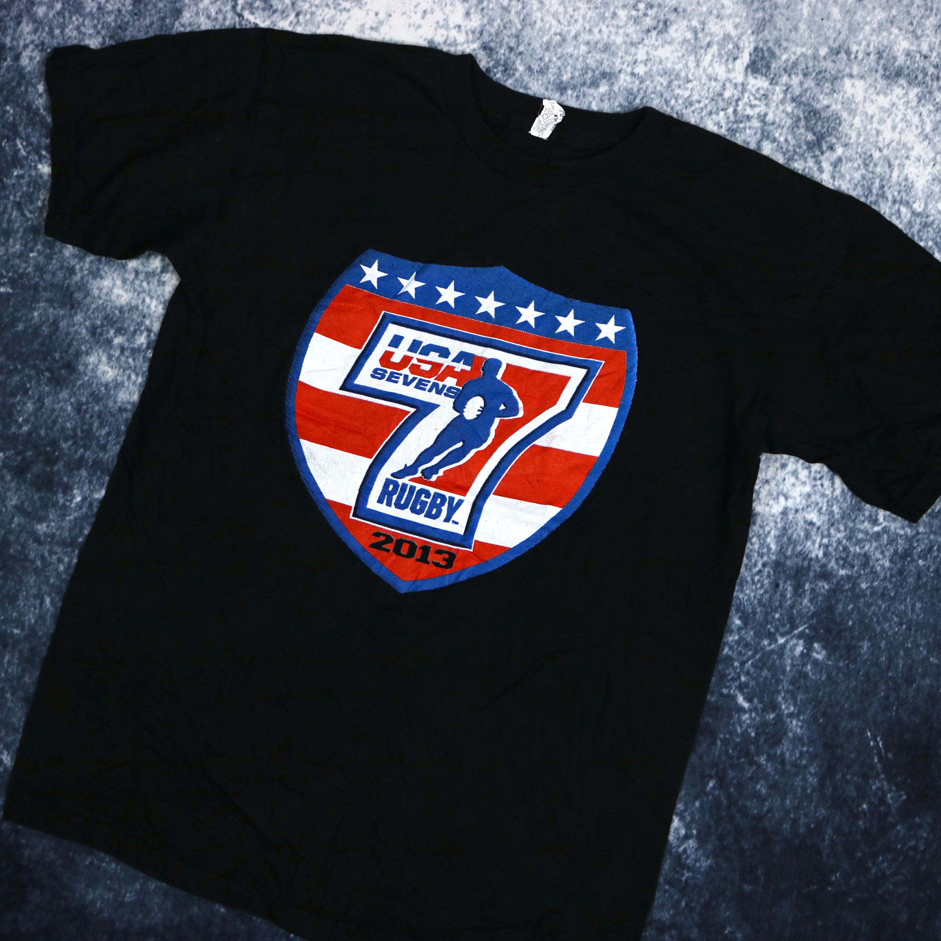 Vintage Black USA Sevens Rugby T Shirt | XS - Etsy