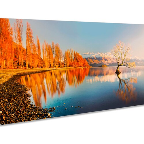 Lake Wanaka New Zealand CANVAS WALL ART Picture Print Etsy