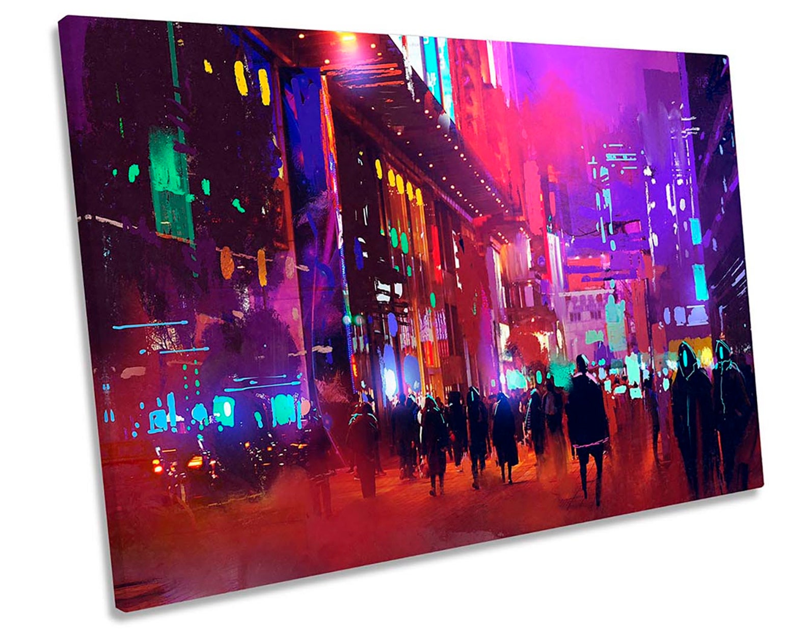 Urban Street Abstract Modern CANVAS WALL ART Picture Print Etsy