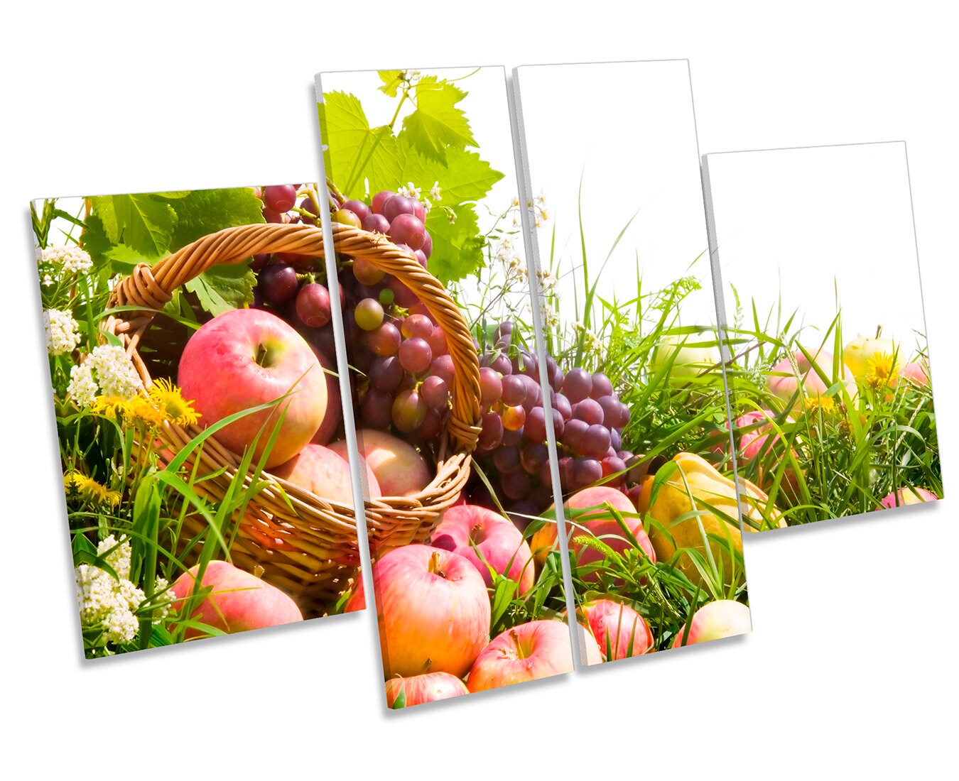 Summer Fruit Basket CANVAS WALL ART Multi Panel Print Box Etsy UK