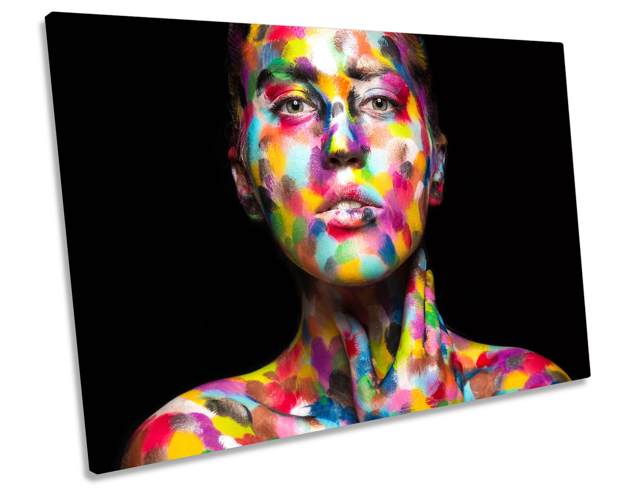 Lips Bite Lipstick Turquoise Picture CANVAS WALL ART Print Etsy