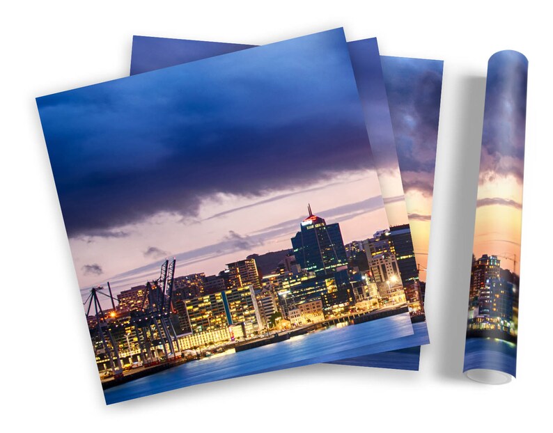 Auckland New Zealand FRAMED ART PRINTS Set Picture Poster Square Artwork