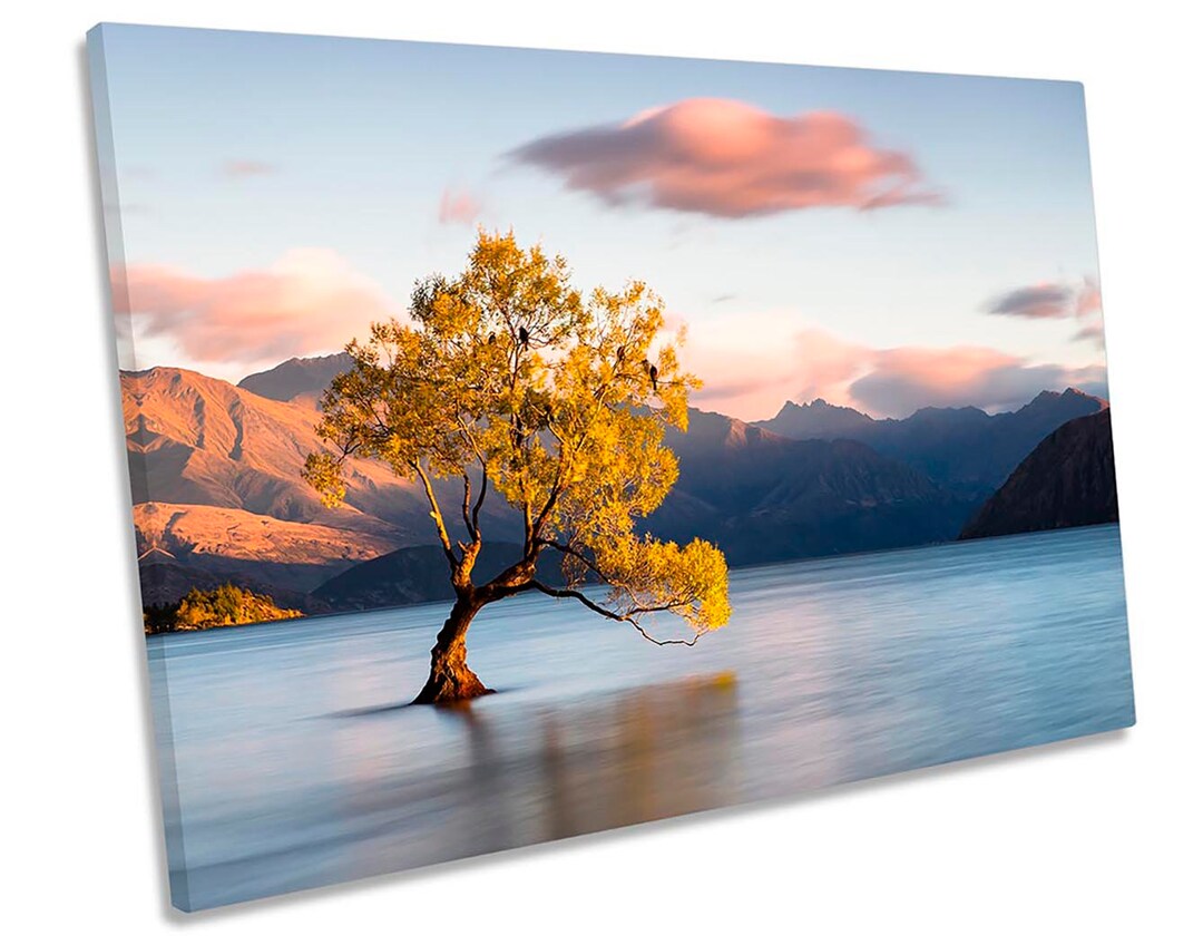 Lake Wanaka New Zealand CANVAS WALL ART Picture Print Etsy