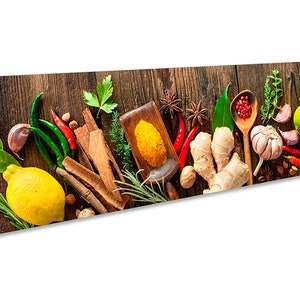 Vegetables Cooking Kitchen Picture Panoramic CANVAS WALL ART Print