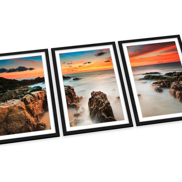 Orange Wall Art Etsy