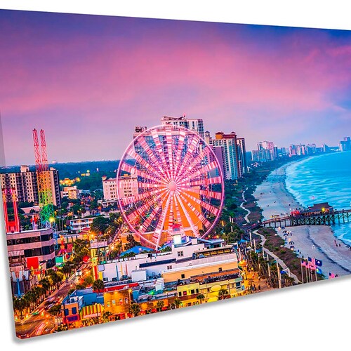 Myrtle Beach South Carolina Canvas Print Wall Art. Myrtle Etsy