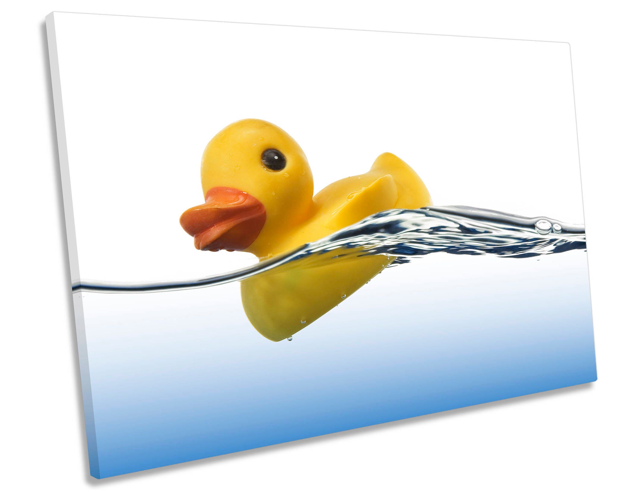 Rubber Duck Bathroom CANVAS WALL ART Box Framed Picture Print Etsy