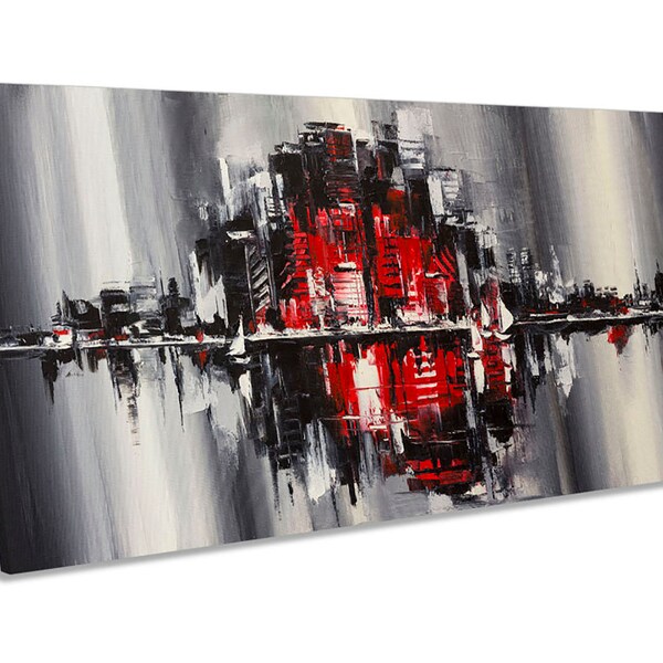 Abstract City Art Etsy