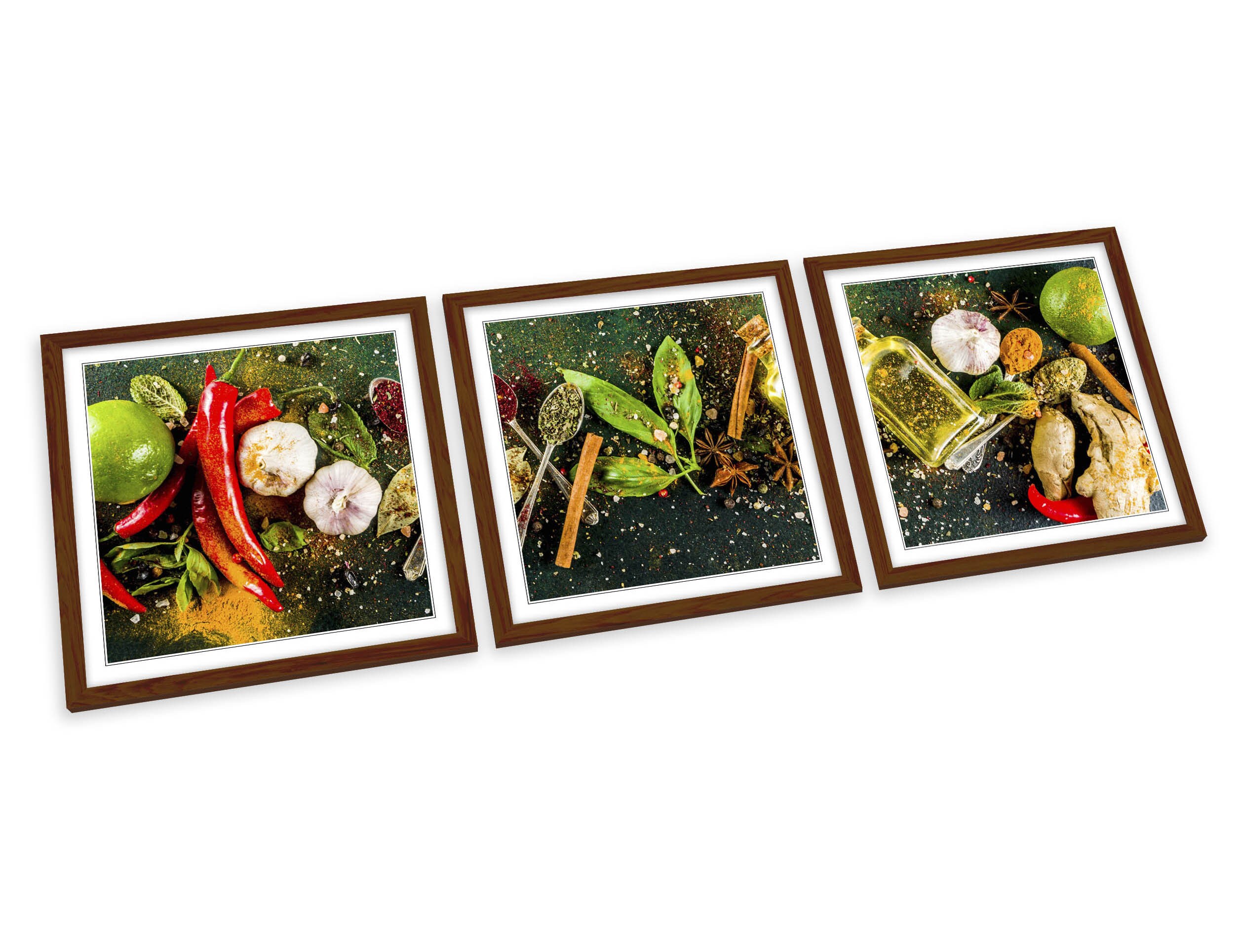 Herbs Spices Modern Kitchen FRAMED ART PRINTS Set Picture - Etsy