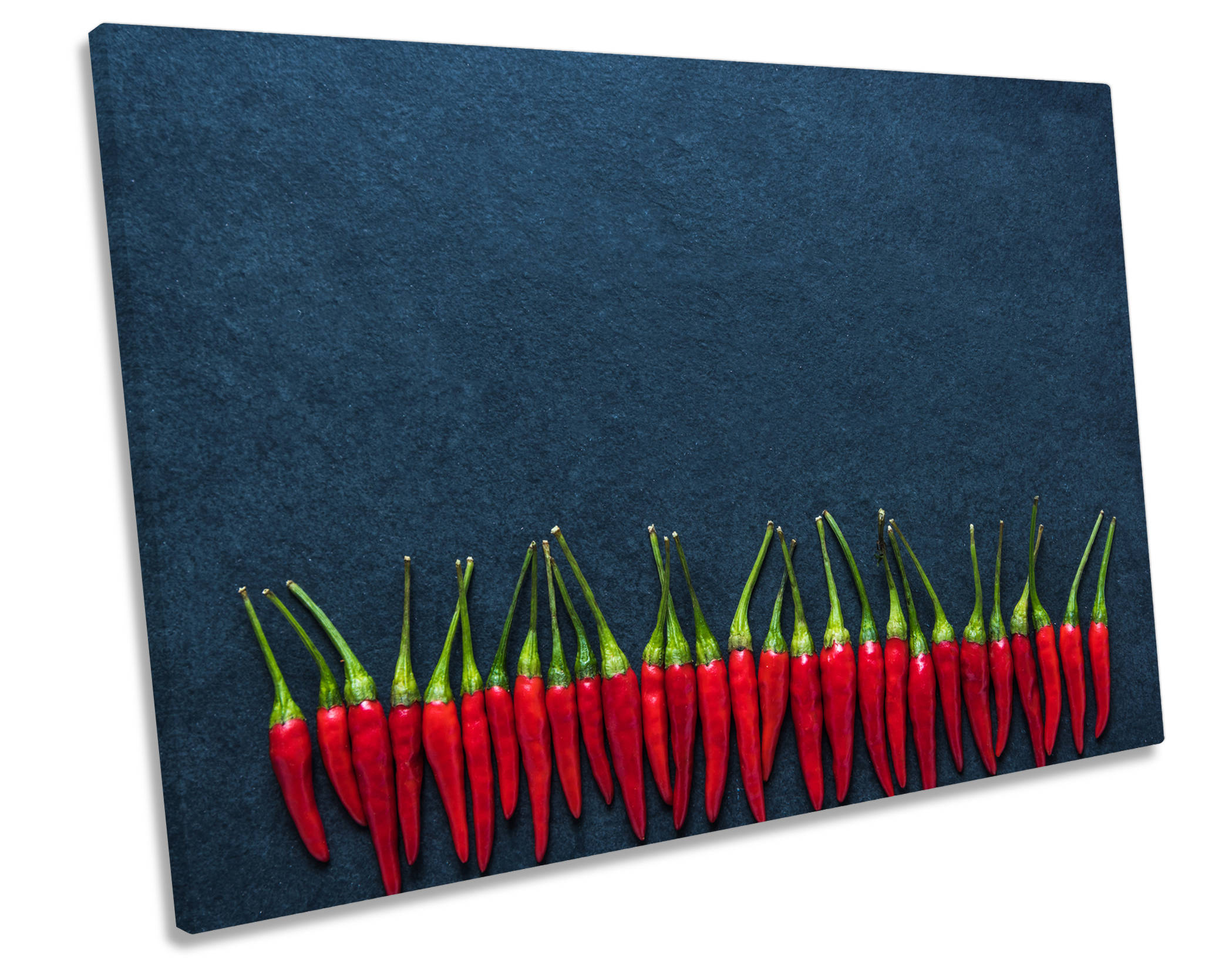 Red Chilli Kitchen Lineup CANVAS WALL ART Framed Picture Print Etsy