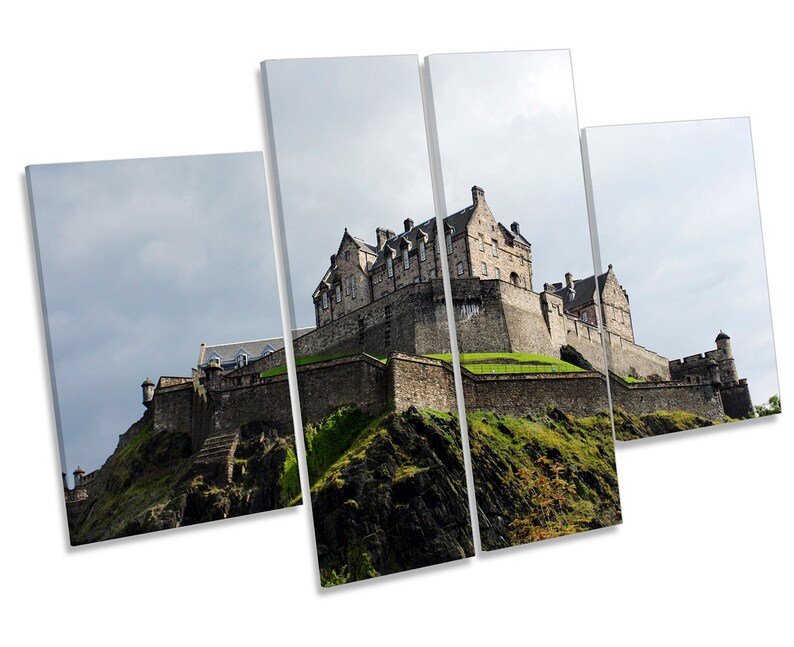 Edinburgh Castle Scotland Landmark CANVAS WALL ART Multi Panel Etsy