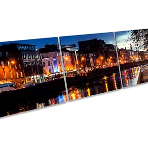 Dublin Liffey River City Picture CANVAS WALL ART Three Panel Print - Etsy