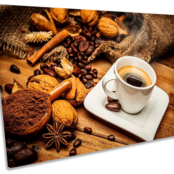 Coffee Canvas Art Etsy