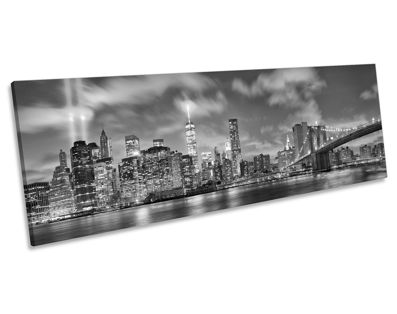 New York City Skyline 911 Tribute Black and White CANVAS WALL | Etsy