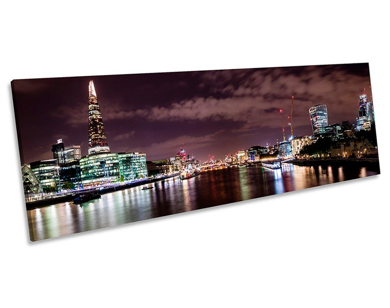 London Skyline Cityscape Picture Panoramic CANVAS WALL ART - Etsy